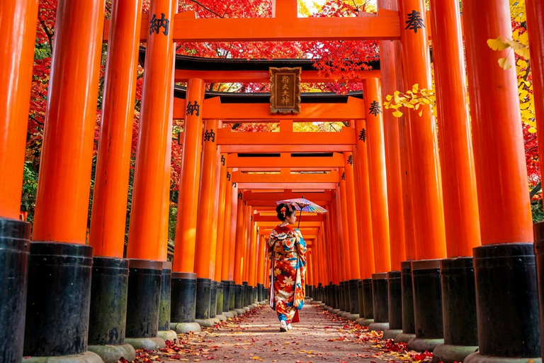 Osaka: Nara, Kyoto, and Arashiyama Day Trip with Train Ride Small Group (1–13 People, Meeting Point Pickup)