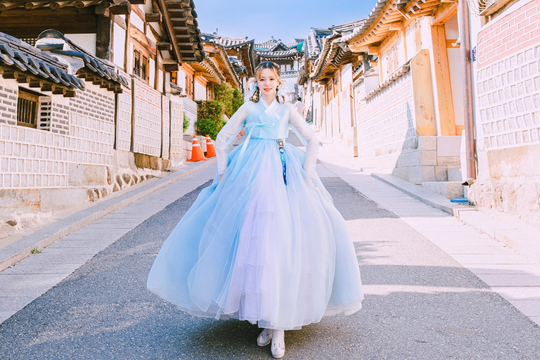 bukchon Hanbok Erlebnis bei hanboknam2 Stunden Basis-/Themen-Hanbok (einschließlich König, Gueen)