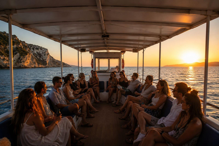Zakynthos: Sunset Boat with Swim Stops and Prosecco Aperitif