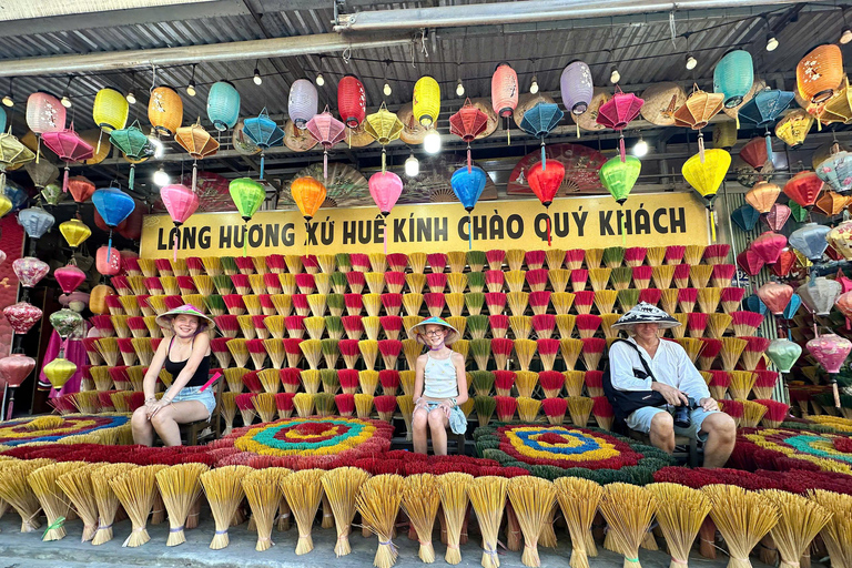 Hue: Salt Coffee, Thien Mu & Incense Village Private Tour (Private Van + Tour Guide)