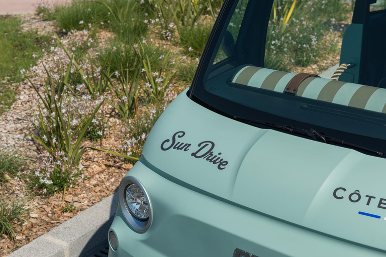 Antibes: Tour in a 100% electric Fiat Topolino 1-hour Discovery Tour in a Fiat Topolino