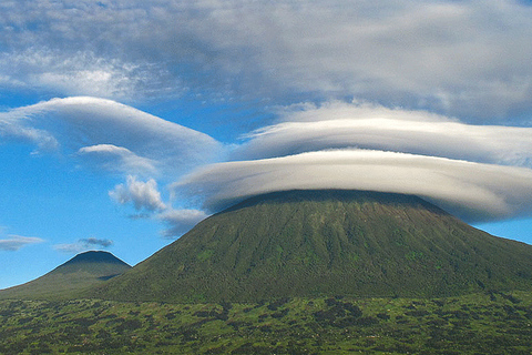 Wandeling naar Mount Bisoke in het Vulcanoes National Park