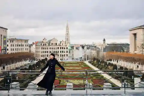 Sessão de fotos na cidade de Bruxelas com um fotógrafo profissional
