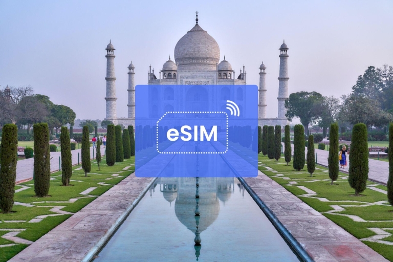 Kalkuta: Indie – plan mobilnej transmisji danych eSIM w roamingu5 GB/ 30 dni: 22 kraje azjatyckie