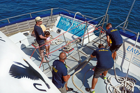 Desde Palma: tour en barco de 3 horas por la mañana para avistar delfines1049 Poliesportiu Rudy Fernandez Parada de autobús Recogida a las 9:55 AM