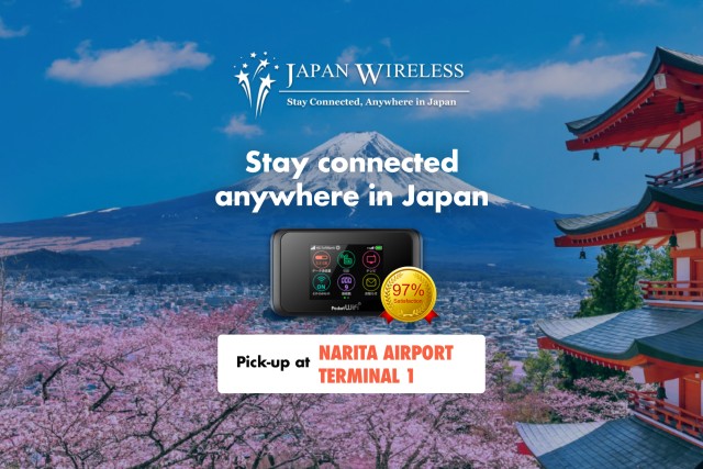 Visit Japan Unlimited 4G Pocket Wi-Fi (Narita Airport Pick-Up) in Narita