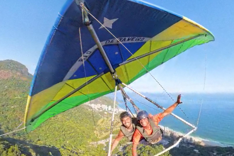 Hang gliding flight in Rio de Janeiro