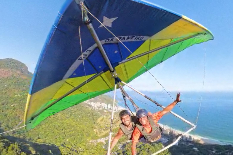 Hang gliding flight in Rio de Janeiro