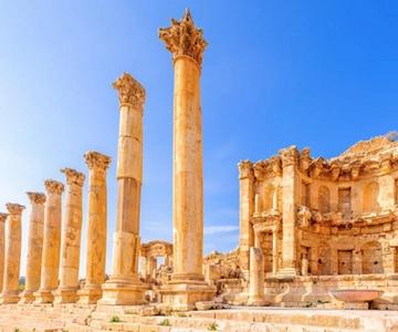 De Amã: Jerash, Castelo de Ajloun ou Umm Qais Tour particular