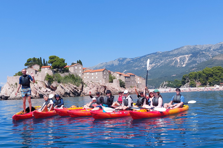 Budva : Excursion en kayak de la plage de Becici à l&#039;île de Sveti Stefan