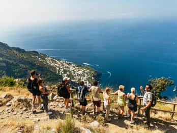 Depuis Sorrente : Randonnée guidée sur le sentier des Dieux avec transferts