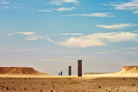 West Qatar tour to Richard Sierra sculpture,Umbrella Rock