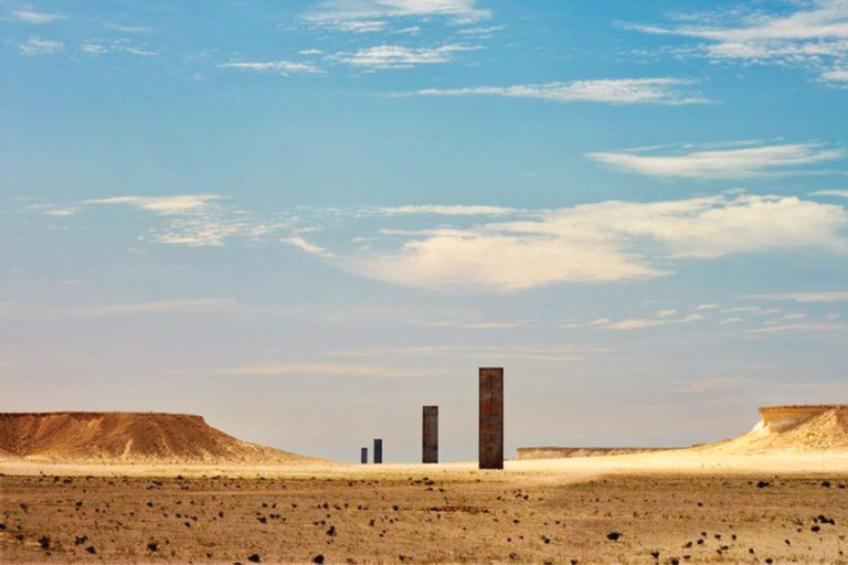 West Qatar tour to Richard Sierra sculpture,Umbrella Rock