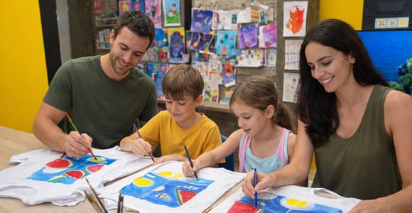 Las Palmas: Private Family Art Experience with Instructor