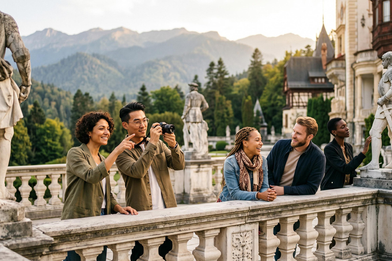 From Bucharest: Dracula's Castle, Peles Castle & Brasov Trip MINIVAN - Dracula's Castle, Peles Castle & Brasov Trip