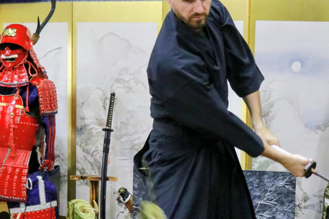 Osaka: Learn Bushido - Trial Slashing with Samurai Sword Trial slashing in Bushido with Samurai Sword real sharpnes