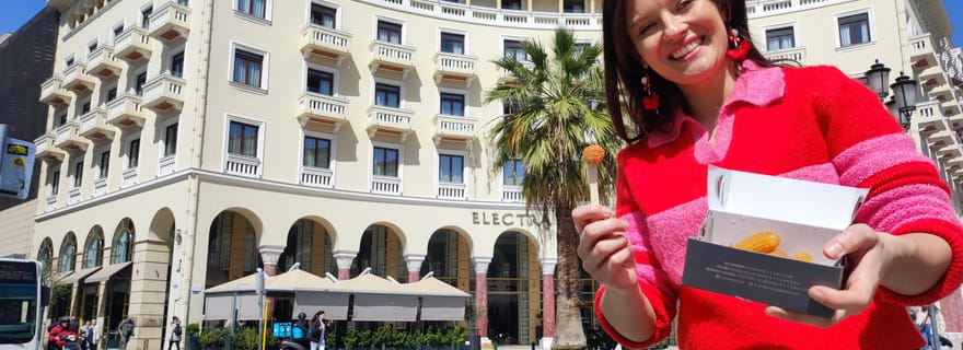 Visite culinaire traditionnelle grecque avec un local