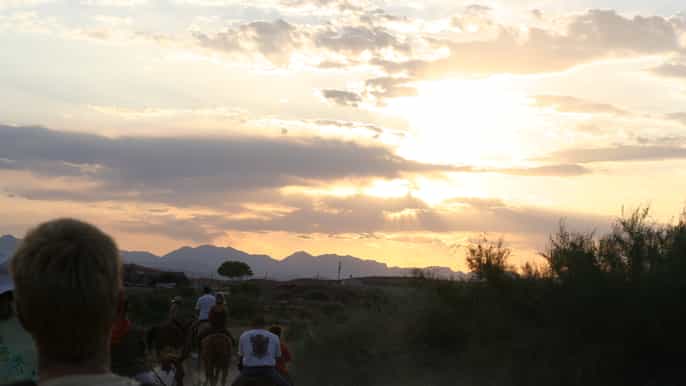 wild west sunset bbq dinner horseback ride