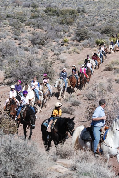 Desde Las Vegas Desayuno y Paseo a Caballo en el Rancho Maverick