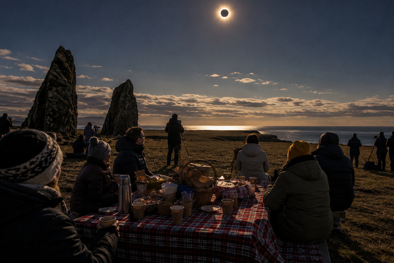 Reykjavík: Total Solar Eclipse Expedition 2026 Free pick up from Bus Stop #12