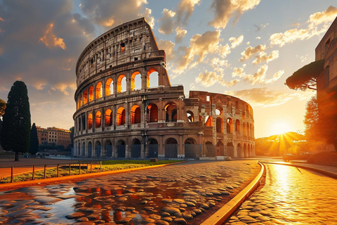 Rome : Visite guidée du Colisée et du Forum romain au coucher du soleil