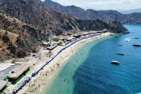 Santa Marta: Playa Blanca Boat Trip with Lunch Options White Beach and Aquarium with English-speaking Guide