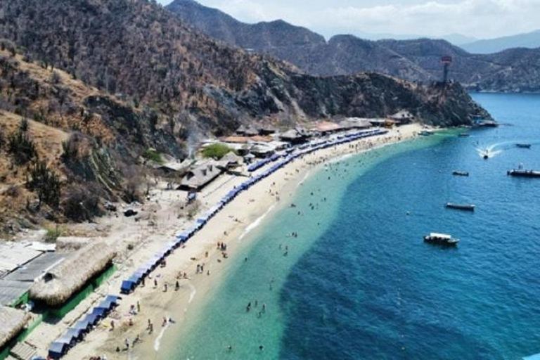 Santa Marta: Playa Blanca Boat Trip with Lunch Options White Beach and Aquarium with English-speaking Guide