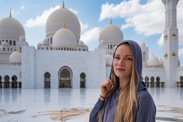Visite privée de Dubaï à Abu Dhabi : Grande Mosquée et Palais Royal
