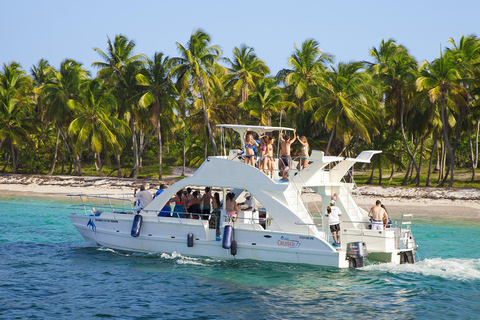 From Bavaro, Punta Cana: Boat Party, Snorkeling, Drinks, Snacks, and Transportation
