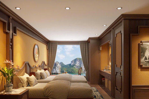 Hanoi: 2-Day Halong & Bai Tu Long Bay 5-Star Cruise, Balcony Halong: 2-Day Halong& Bai Tu Long 5-Star Cruise with balcony