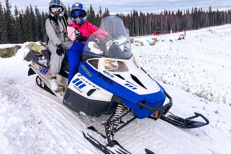 Fairbanks, Alaska: Guided Snowmobile Tour Snowmobile Tour: Couple (2 riders per sled)