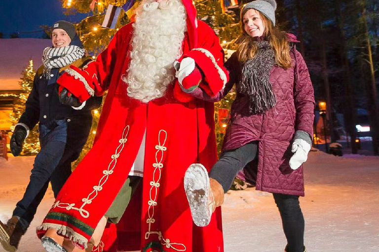 Rovaniemi: Spotkanie ze Świętym Mikołajem, przejażdżka saniami ciągniętymi przez renifery i husky