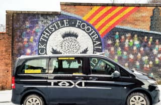 Glasgow: Fußball-Tour mit dem Taxi