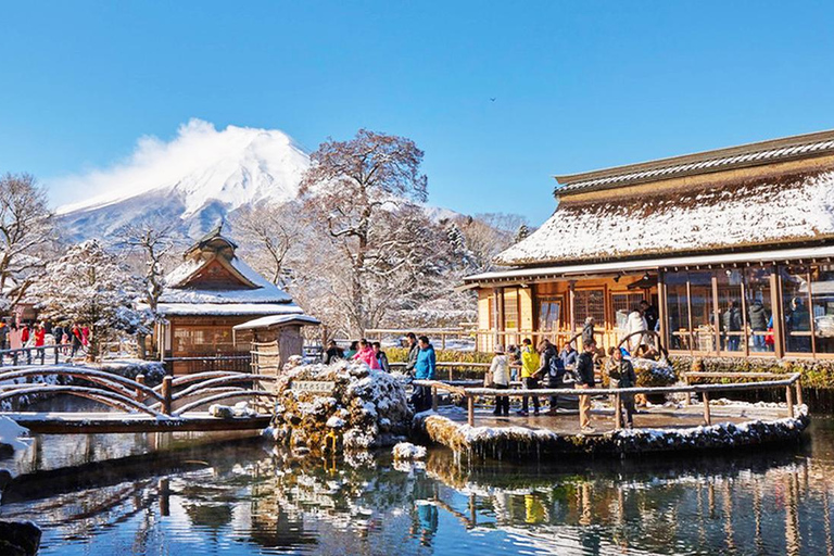 Tokyo: Monte Fuji Kawaguchiko, Oshino Hakkai, tour della produzione di MatchaPick-up 8:30 Uscita Ovest di Shinjuku