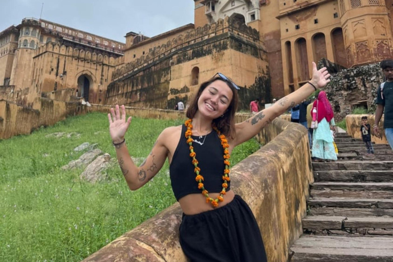 Saindo de Délhi: Passeio de 3 dias em Jaipur e safári pela vida selvagem em RanthamboreCarro com ar-condicionado + safári com tigres + hotel + passeios turísticos em Jaipur