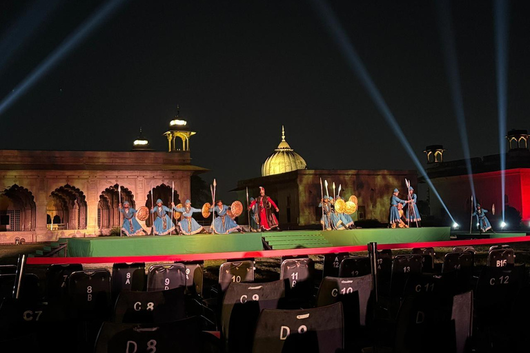 Delhi: Red Fort Light & Sound Show With Skip The Line Entry Tour With Guide Only