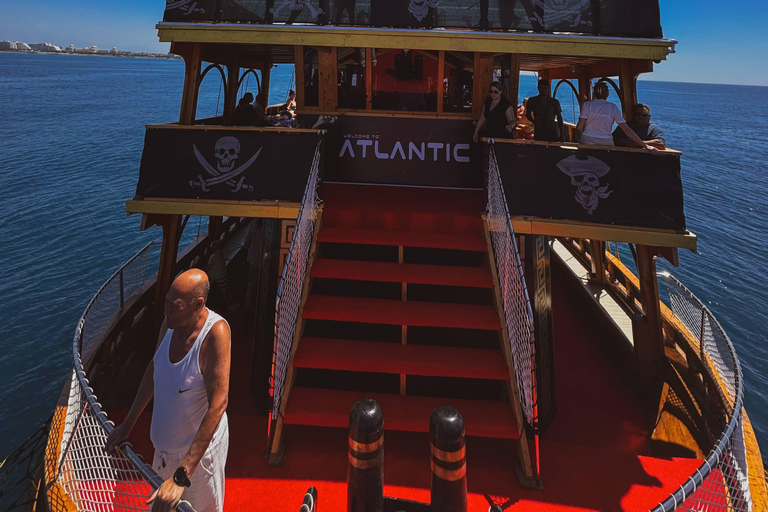 Antalya: Duden Waterfall Pirate Boat Trip Pirate Boat Trip with Round Trip Transfer