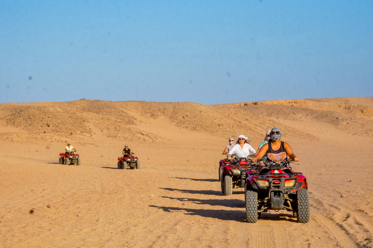 Hurghada: Sunset Quad Bike, Camel w/ Opt Stargazing and BBQ Hurghada : 2-hour Quad Bike and Camel Riding Tour