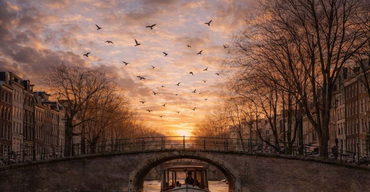 Evening (Sunset) Canal Cruise with Bar on Board — a boat tour from Amsterdam, Netherlands