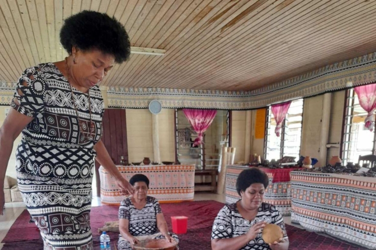 Découvrez la culture fidjienne et les reptilesDunes de sable de Sigatoka et visite du village