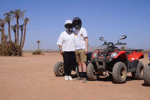 Marrakech : Aventure en quad dans la palmeraie et à Jbilat