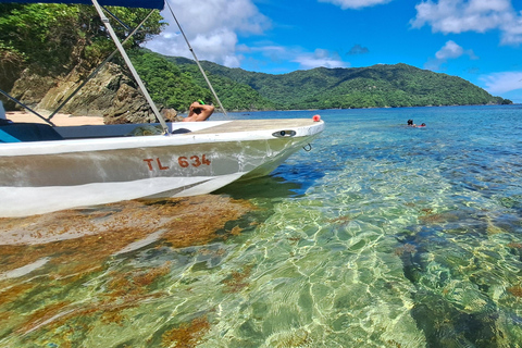 Snorkel e churrasco na costa