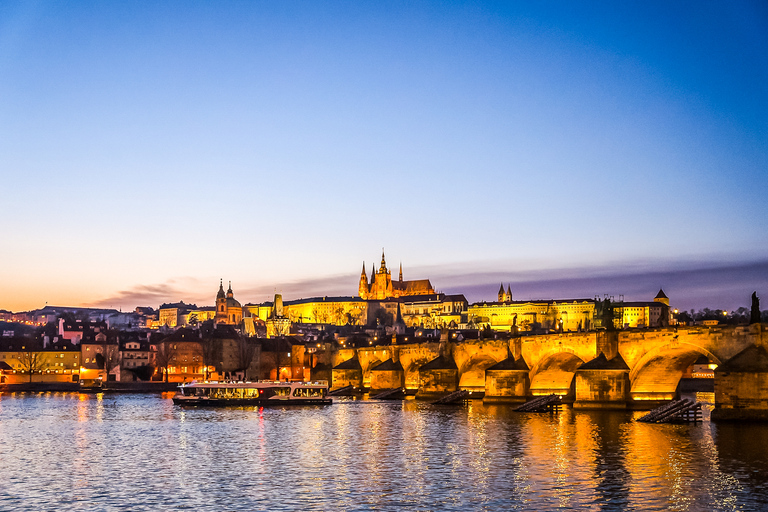 Praag: sightseeing-rondvaart van 50 minuten in de avond