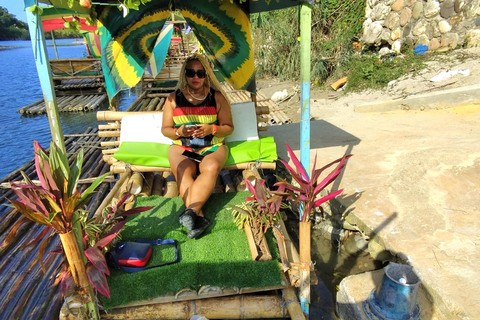 Montego Bay: Lethe River Rafting with Limestone Massage Customized bamboo rafting+Lime stone massage