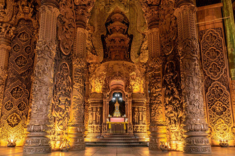Bangkok & Pattaya Pickup: Evening Sanctuary & Alcazar Show Special rate for 2+ guests with Bangkok hotel pickup