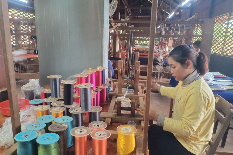 Excursion d&#039;une demi-journée : visite de la ferme de la soie, de Satcha et du Senteur d&#039;Angkor