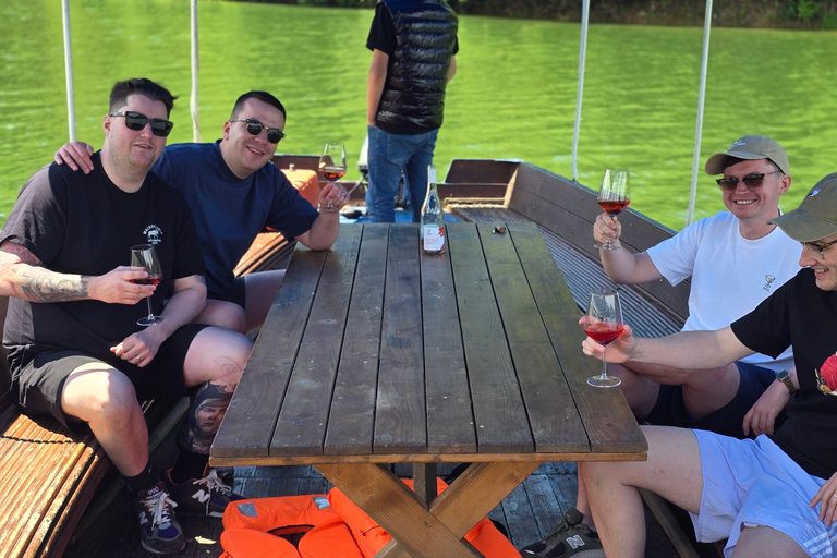 From Tirana: Vineyards, Wine Food Tasting + Lake & Boat Trip