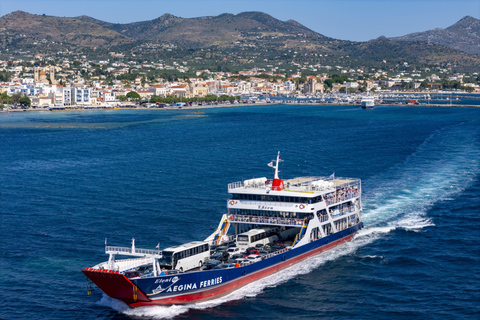 Athens: Aegina: Ferry boat ticket to/from Aegina SINGLE ROUTE from Aegina to Piraeus (Gate E8) by ferry boat