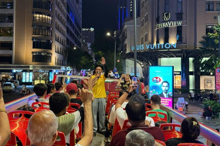 HCMC: Evening Night Lights Tour by Double-Decker Bus