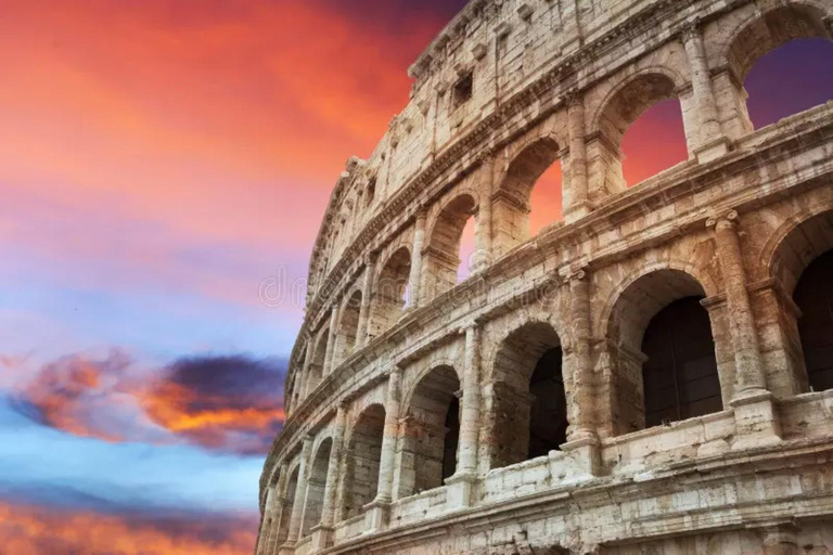 Rom: Solnedgång Solnedgång Colosseum &amp; Forum Romanum Guidad tur